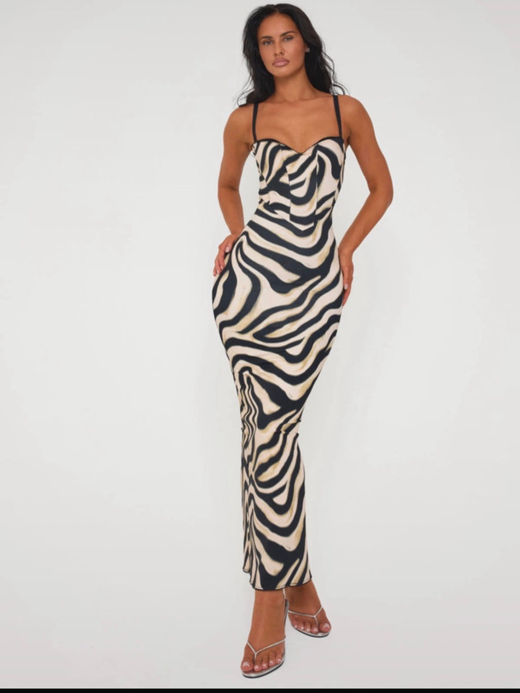 A vintage fit - contour dress (ZEBRA)